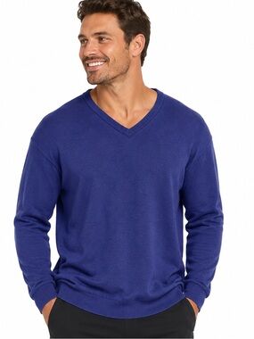 Weatherproof men’s cotton cashmere sweater size XL blue